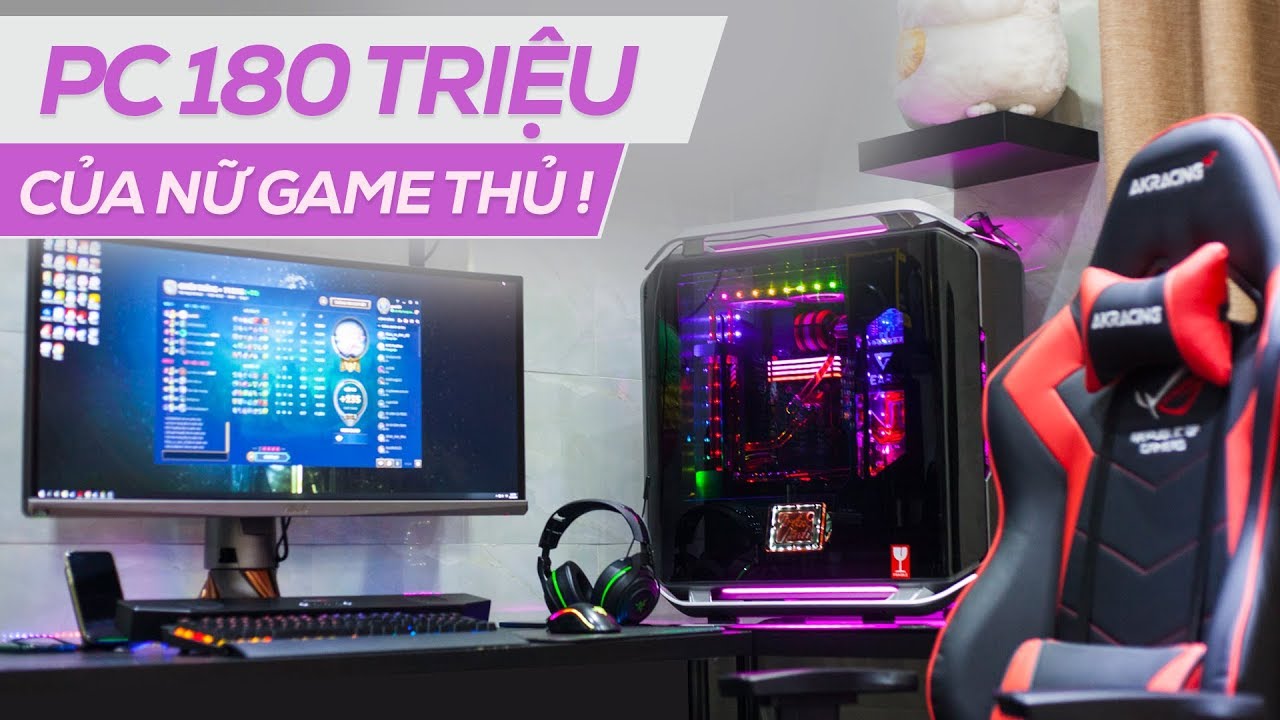 Bộ PC 180 triệu của nữ game thủ chỉ chơi Liên Minh !!?? - GVN Pegasus