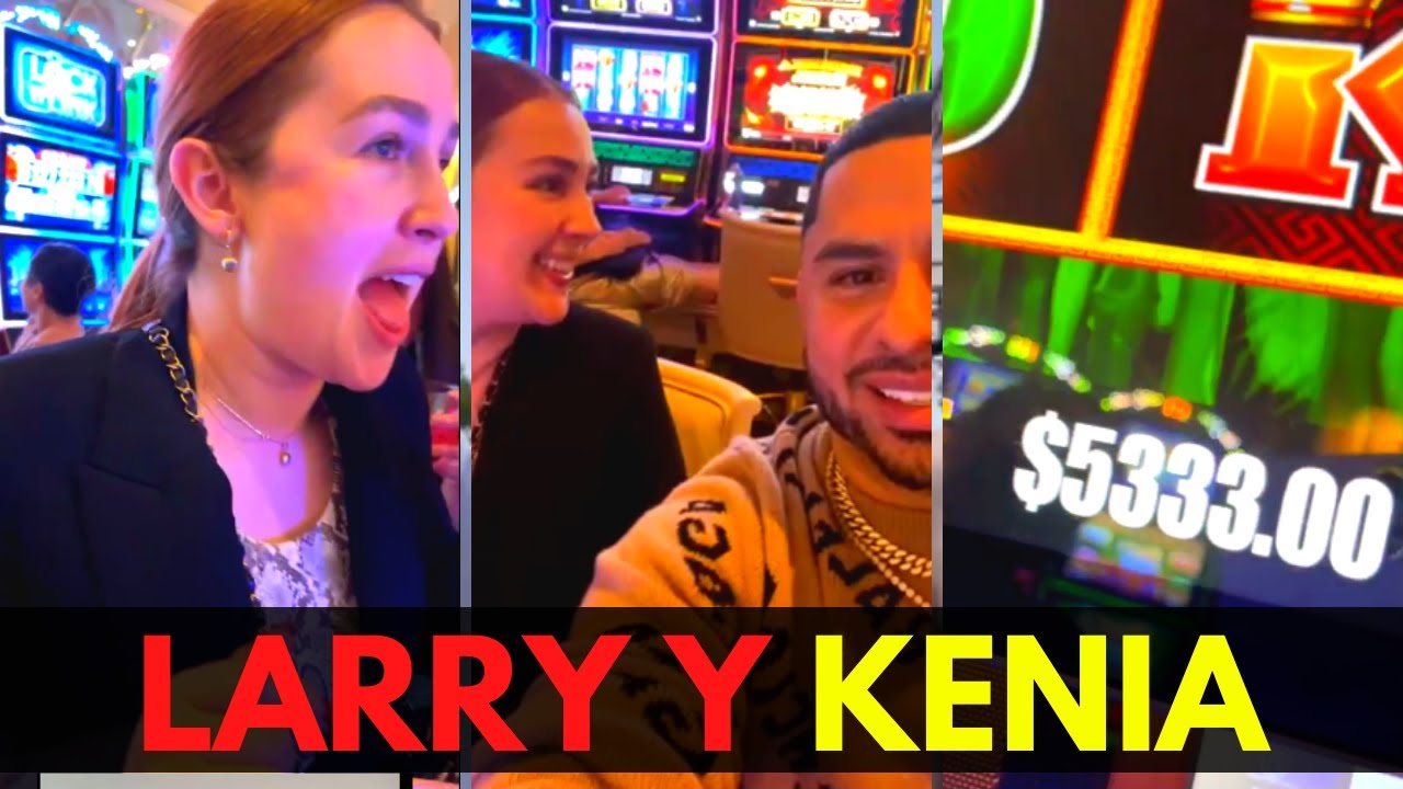 larry hernandez y kenia se divierten en el casino y ganaron $$$|  larry heranndez instagram live