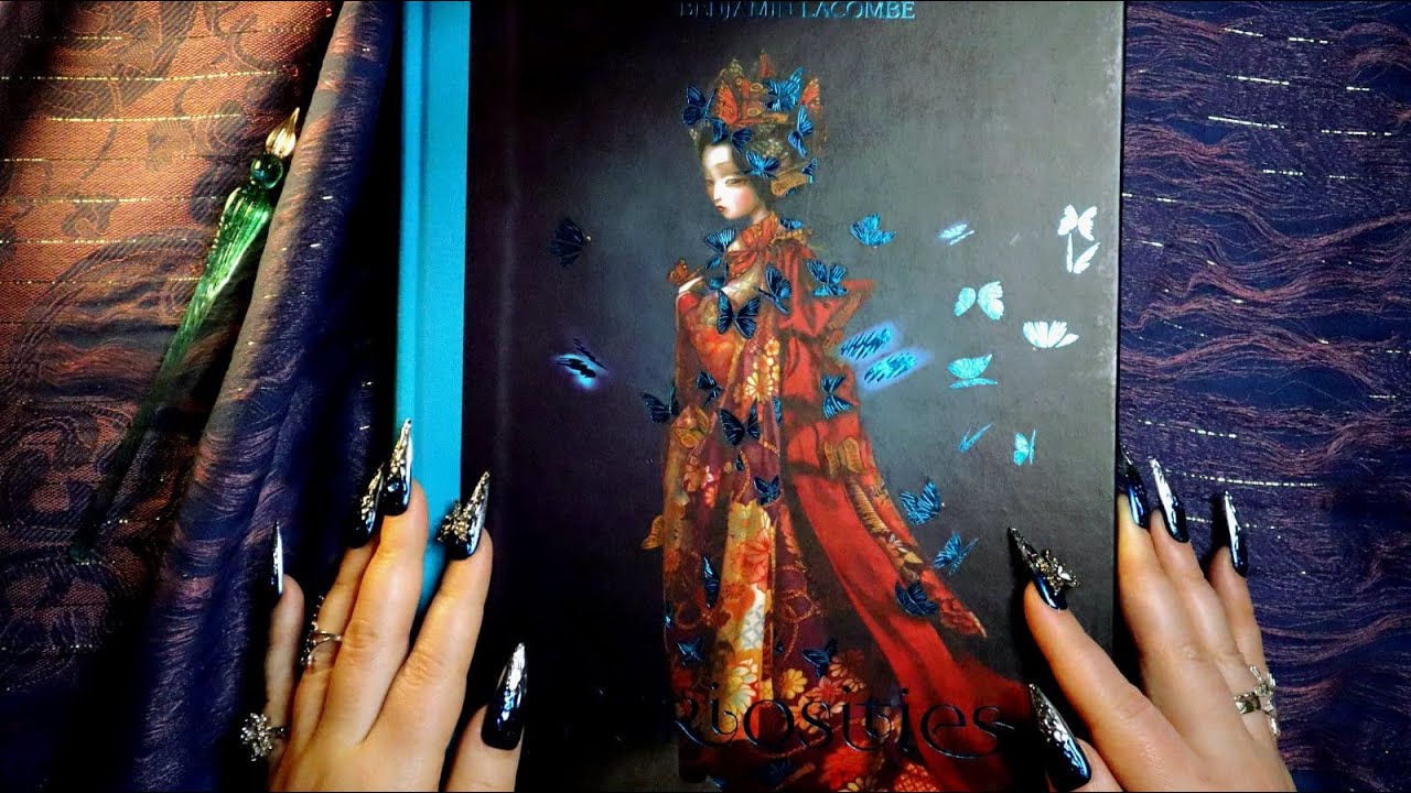 ASMR Book Triggers 📖 Benjamin Lacombe's AMAZING Book Art 📓 Page Flipping, Pictures Tracing, Tapping