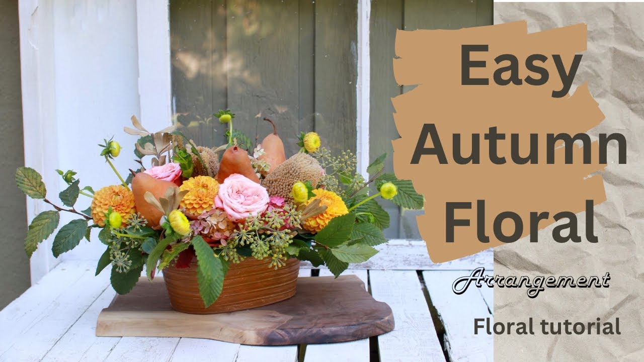 DIY Autumn Floral Arrangement for Parties & Celebrations | Easy Fall Decor Ideas
