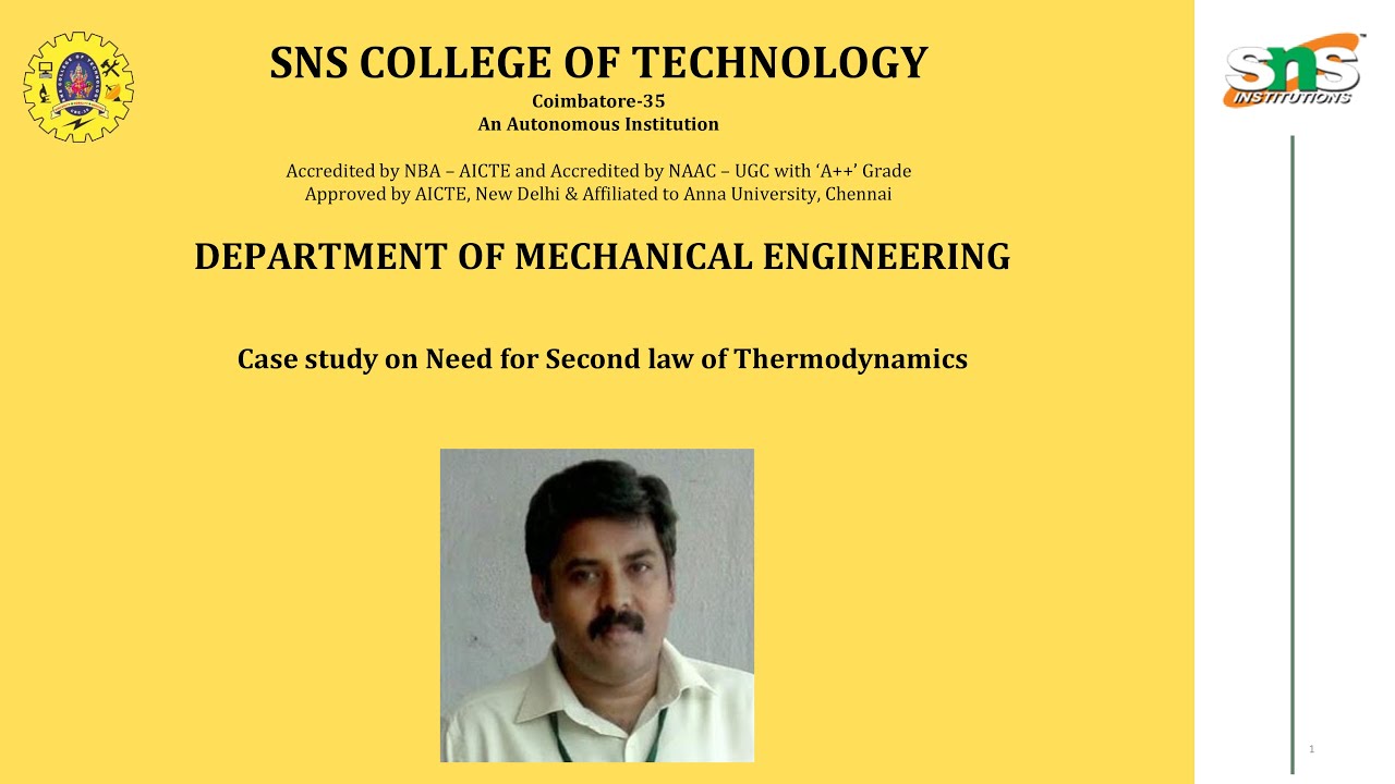 Case study on Need for Second law of Thermodynamics