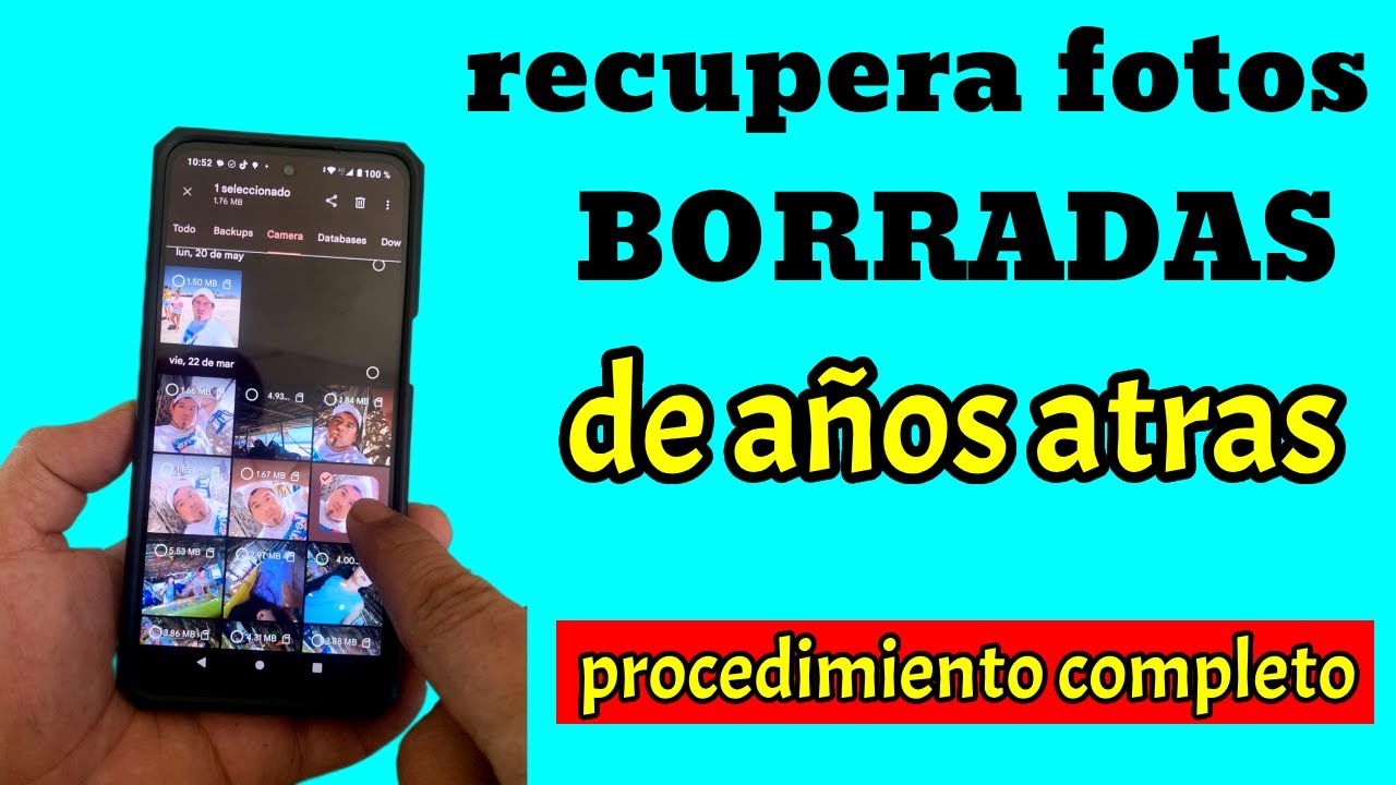 como recuperar tus fotos borradas de la papelera y el celular Android/procedimiento completo