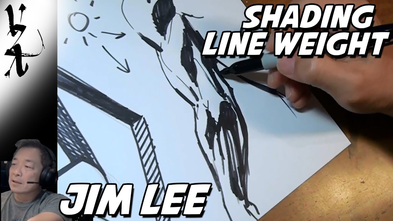 Jim Lee Demonstrating Line Weight and Shading