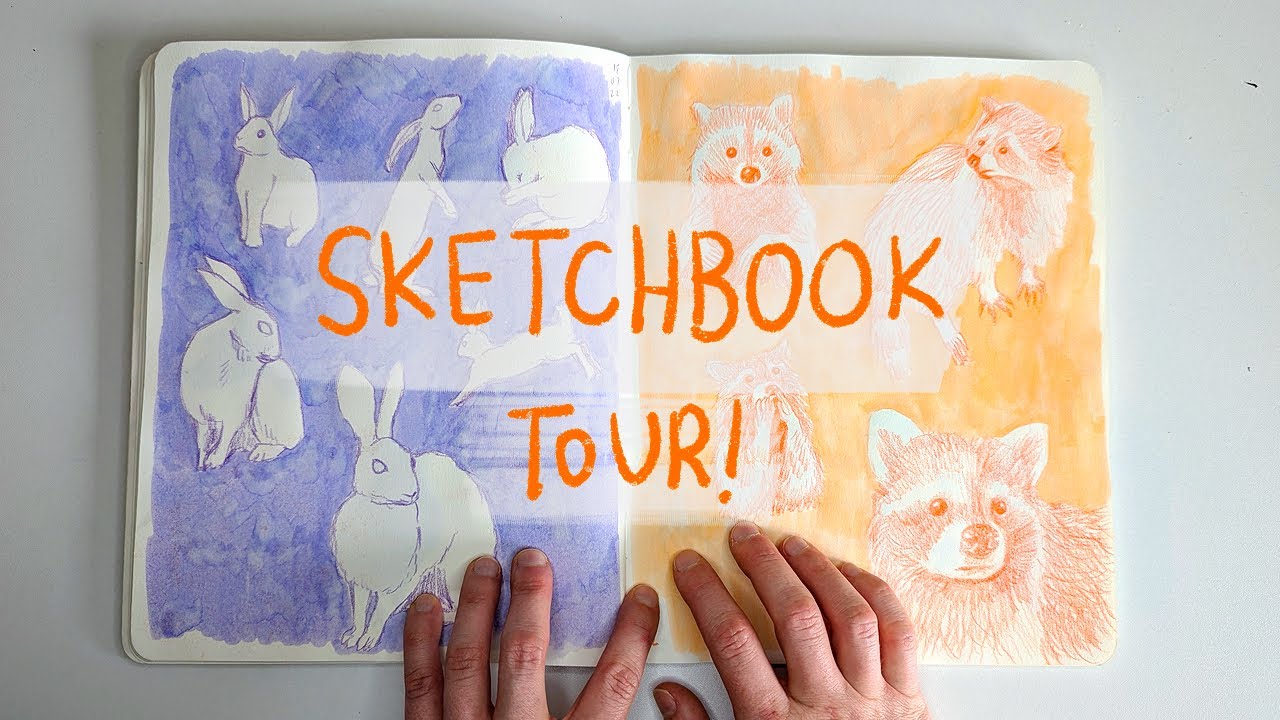 4 months of art! // Realistic sketchbook tour