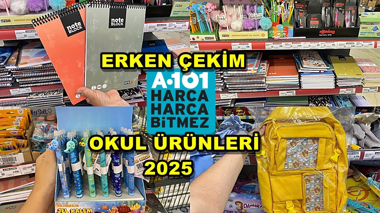 A101 KIRTASİYE ÜRÜNLERİ 2025 GELDİ📢❗️| OKULA DÖNÜŞ KIRTASİYE ALIŞVERİŞİM 💯📌/ back to school 2025🛒💯