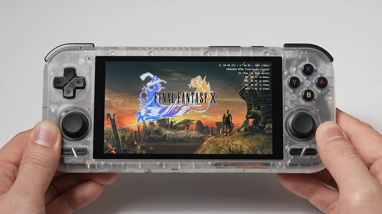 Retroid Pocket 4 Pro, PS2 - Final Fantasy X and 12 games tested