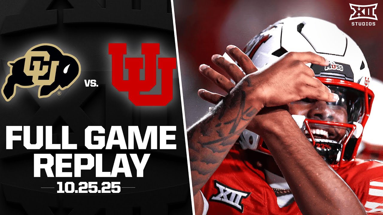 Colorado vs. Utah Football Full Game Replay (10.25.25) | 2025 Big 12 Football