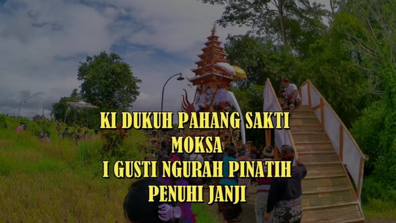 Ki Dukuh Pahang Sakti Moksa I Gusti Ngurah Pinatih Meninggalkan Kertalangu