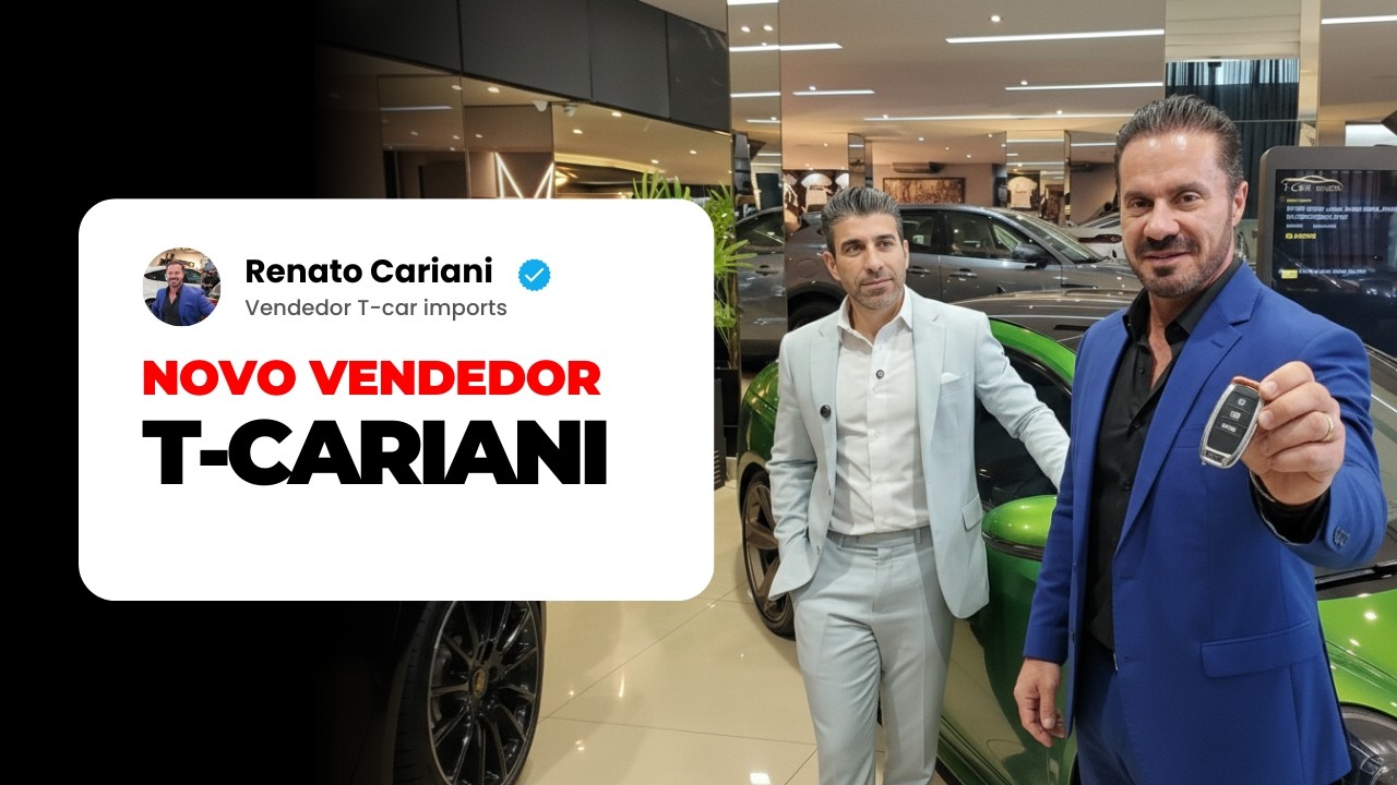 RENATO CARIANI NOVO VENDEDOR DA T-CAR FECHOU SUA 1ª VENDA!