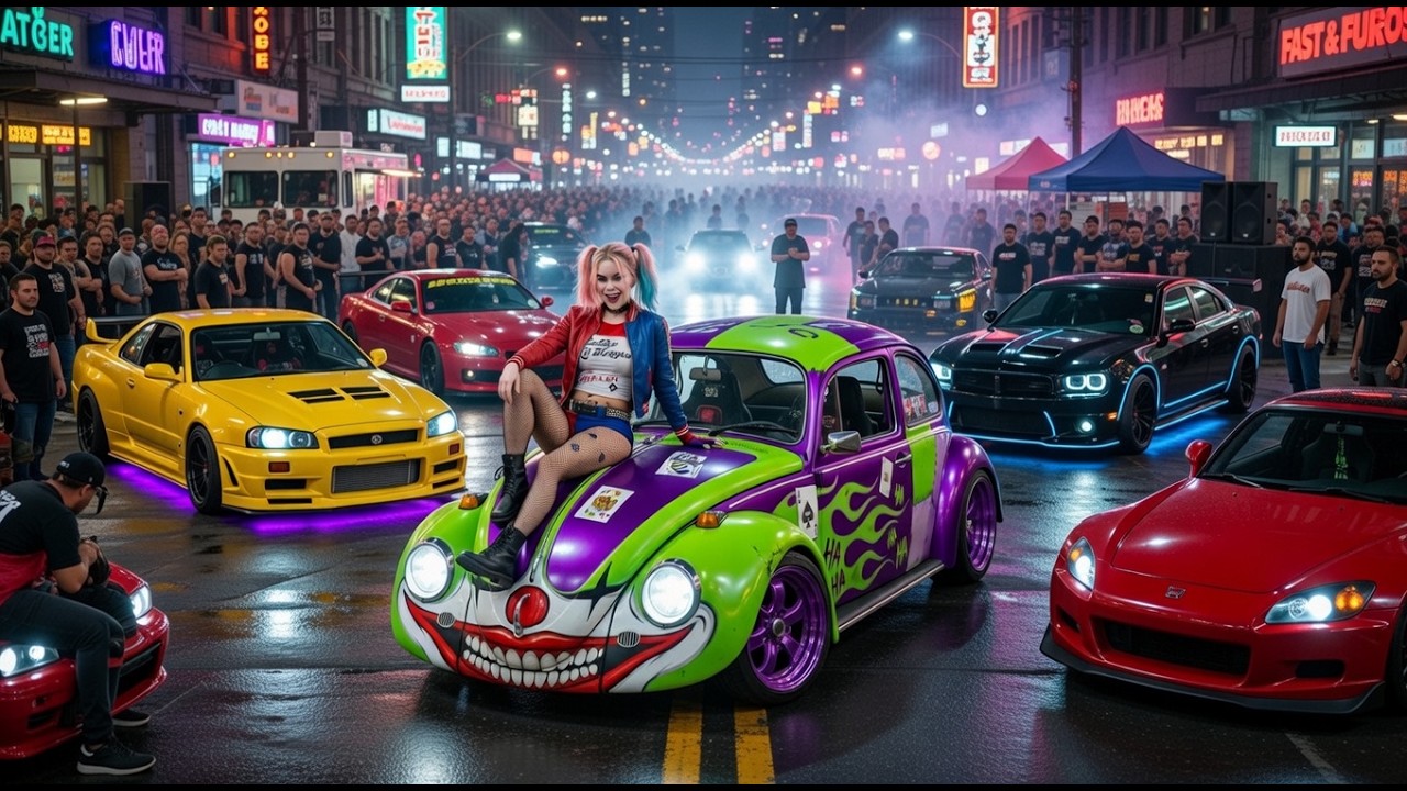 ASMR Bought an Abandoned VW Beetle Under a Bridge for $500… I Turned It Into the Joker Car (4K ASMR)