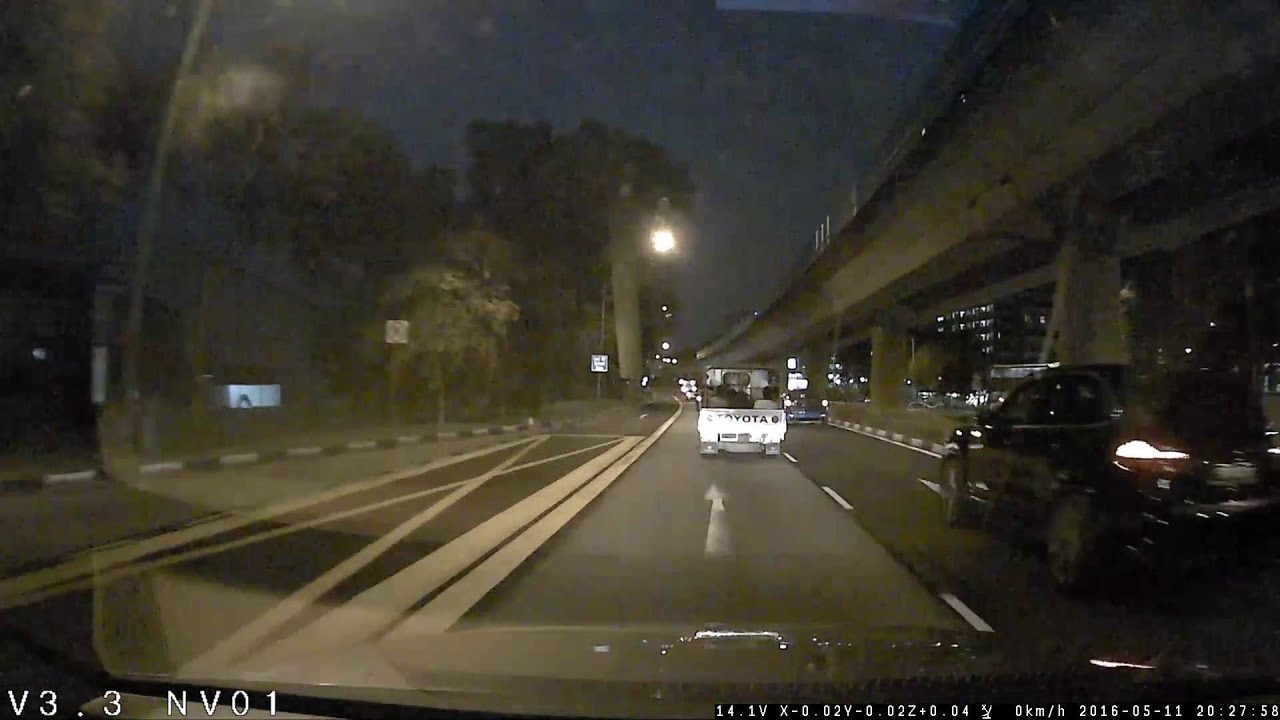 rootoo RF-1 1CH wifi car camera night time recording!!!