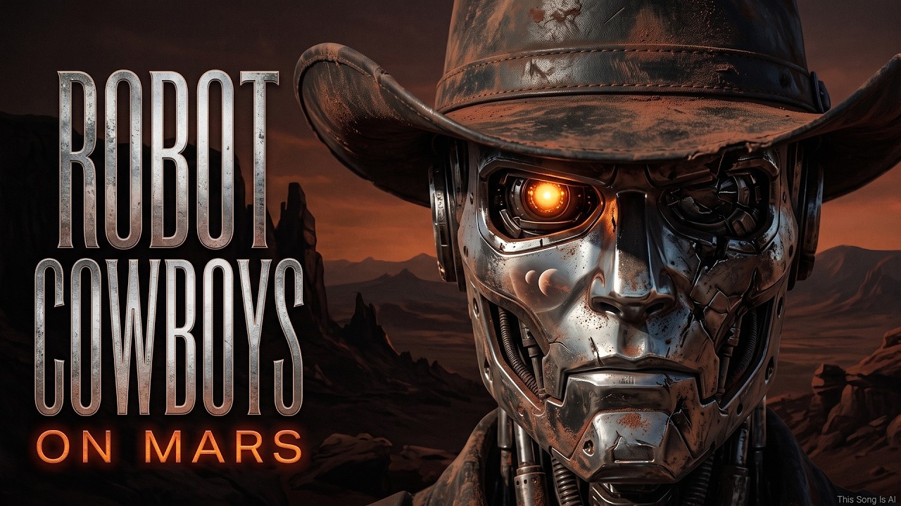 Robot Cowboys on Mars | Space Rock & Synthwave AI Music