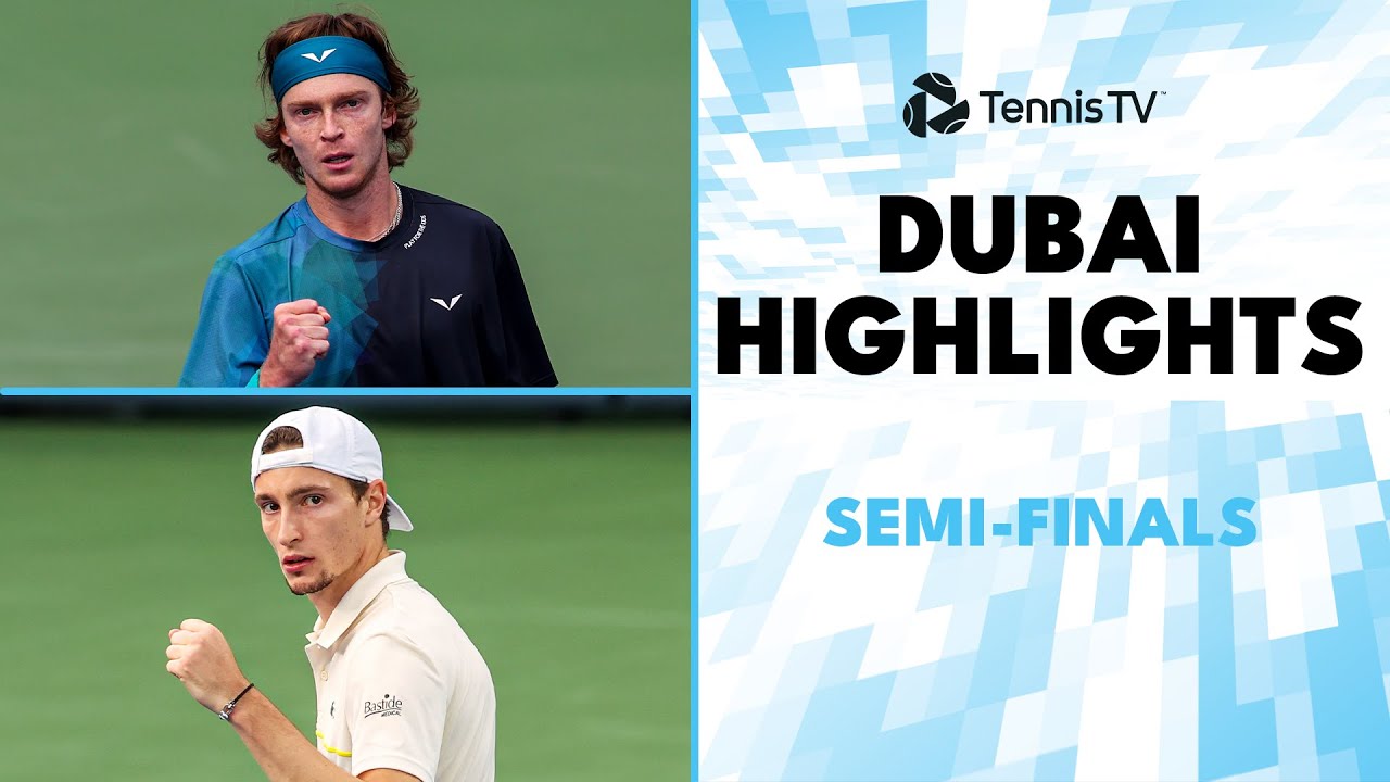 Rublev vs Bublik Drama; Medvedev Faces Humbert | Dubai 2024 Semi-Final Highlights