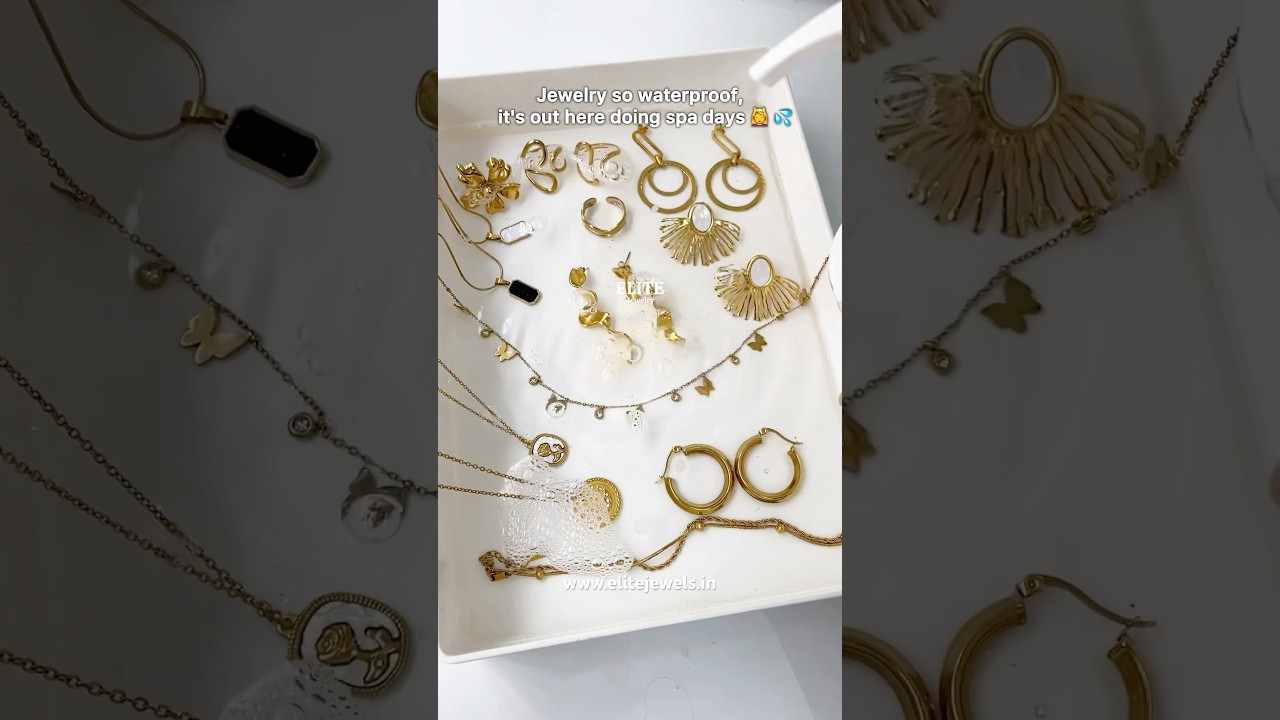 Waterproof Anti-Tarnish Jewelry ✨ #antitarnishjewelry #waterproofjewelry #jewelry