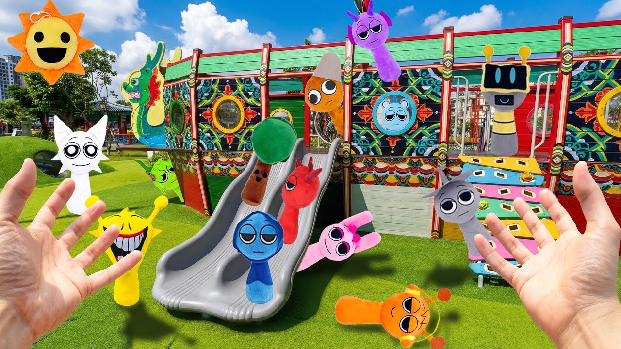 Finding Sprunki Friends All Over the Colorful Playground Today!