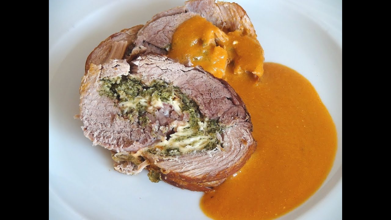 Rollbraten mit Käse-Kräuterfüllung