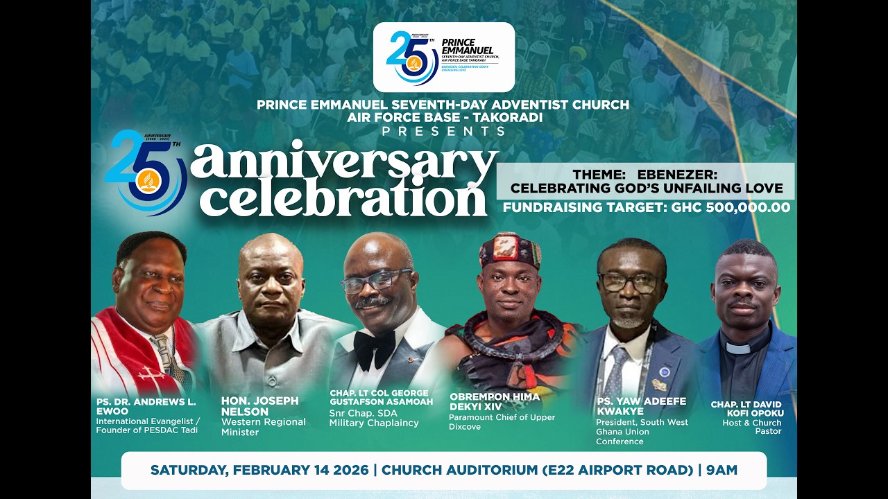 25TH ANNIVERSARY CELEBRATION OF PRINCE EMMANUEL SEVENTH-DAY ADVENTIST CHURCH