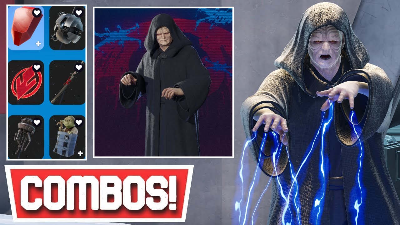 *NEW* BEST EMPEROR PALPATINE SKIN COMBOS [STAR WARS BATTLE PASS]! | Fortnite