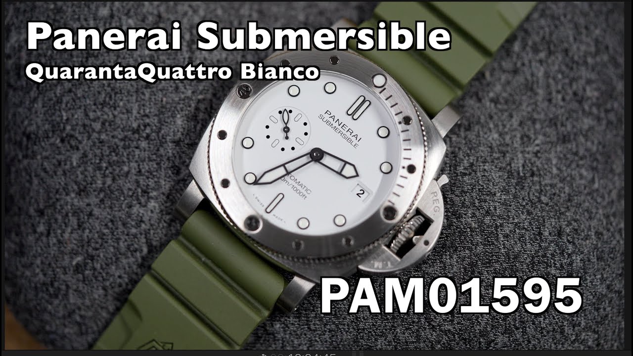Panerai Submersible QuarantaQuattro PAM01595 Bianco Review & unboxing (Model replaced the PAM01226)