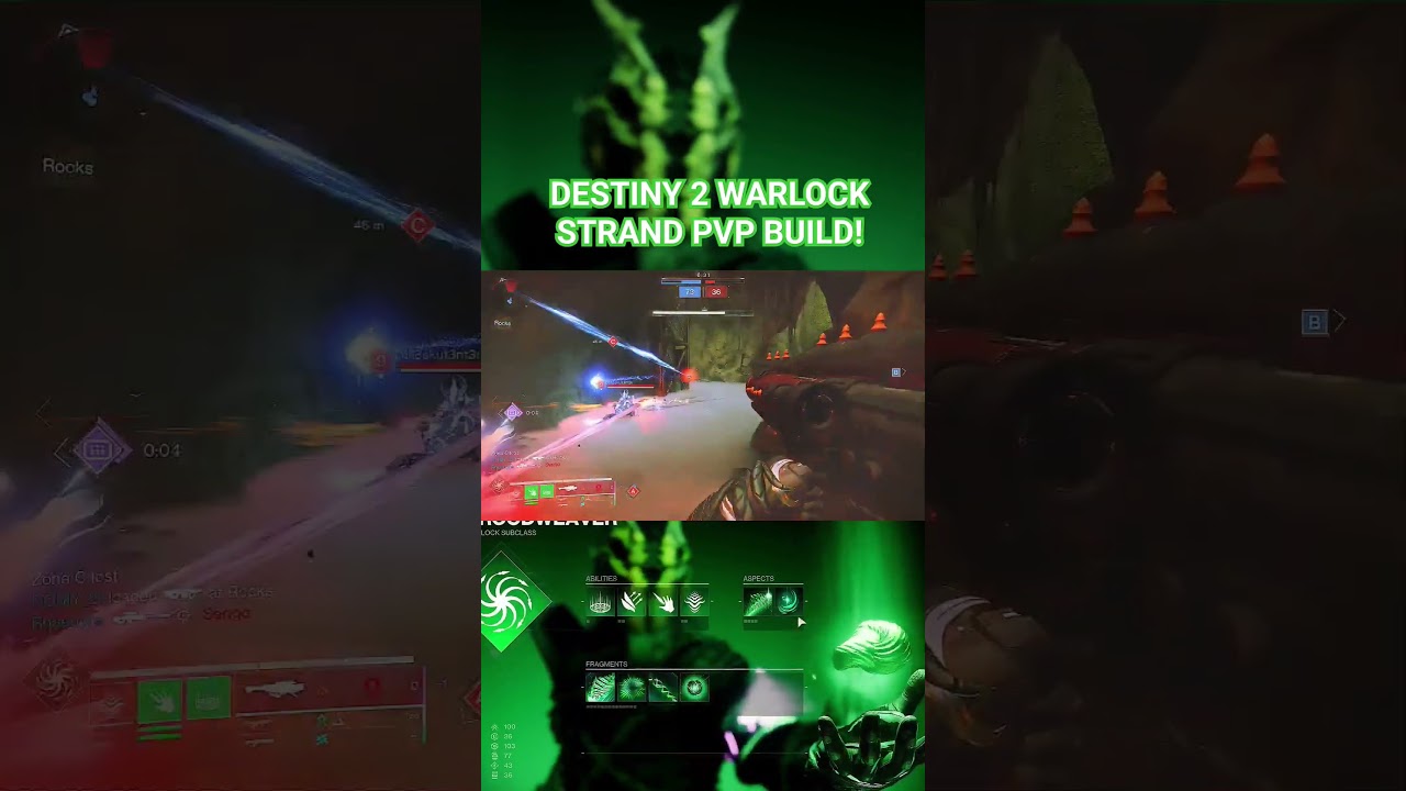 DESTINY 2 WARLOCK STRAND PVP BUILD! 