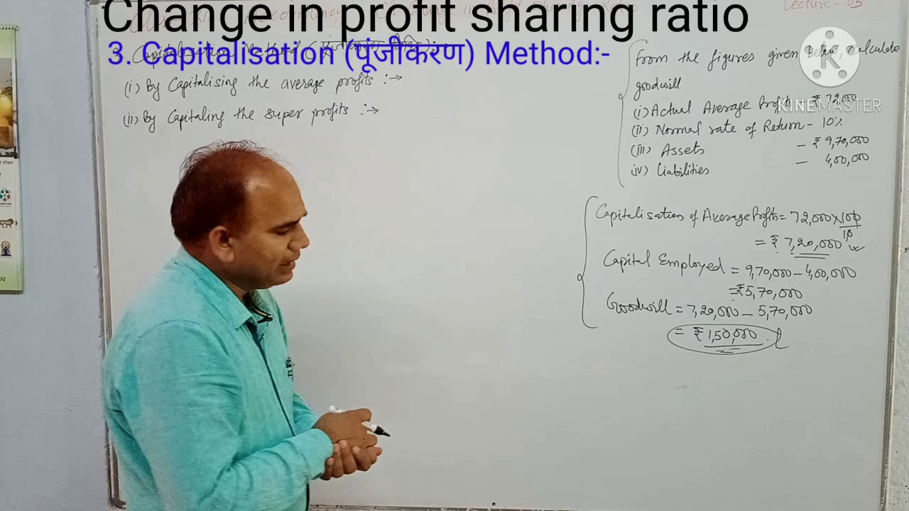 Lec 43 Change in profit sharing Ratio #Goodwill# capitalisation method