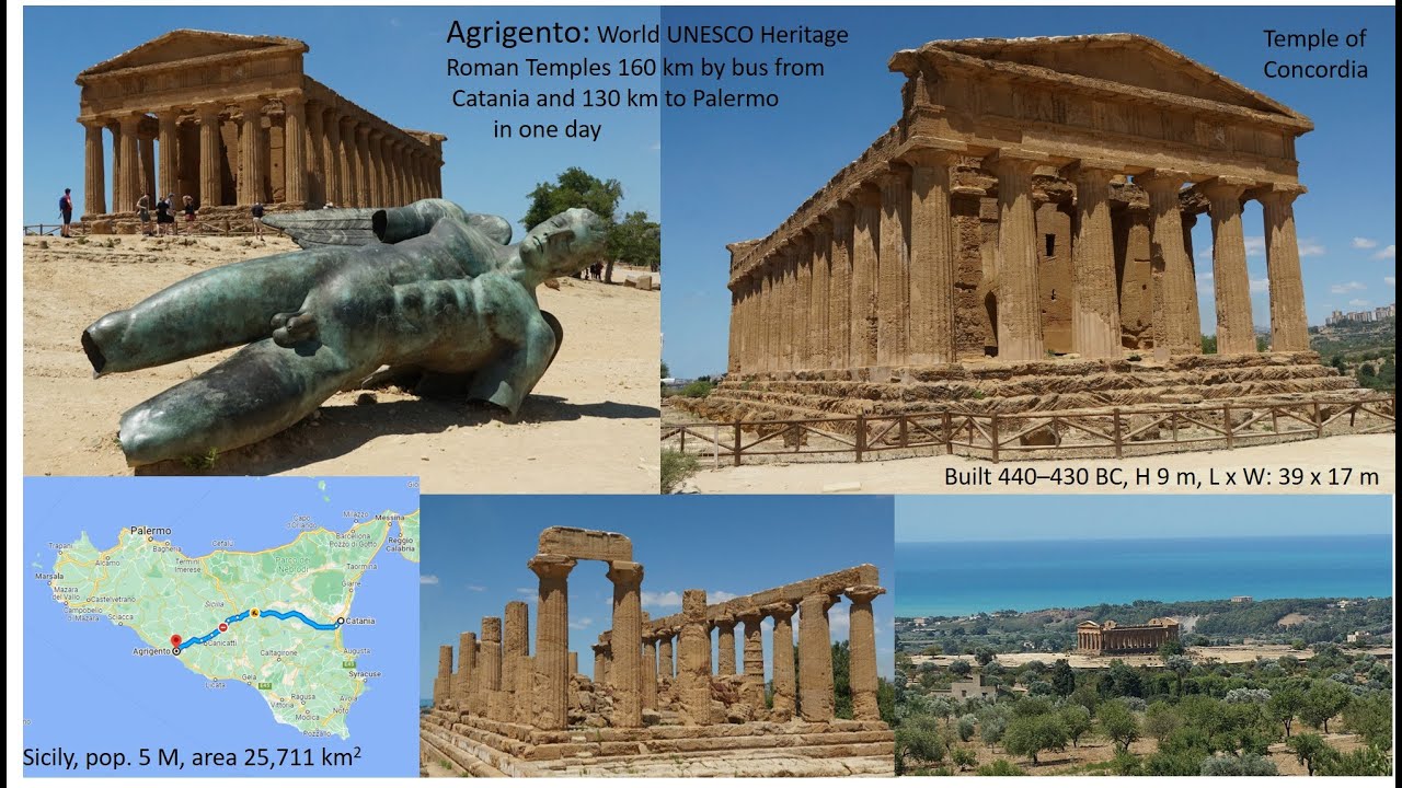 Agrigento, Valley of the Ancient Greek   Temples in Sicily,  UNESCO world Heritage in Italy