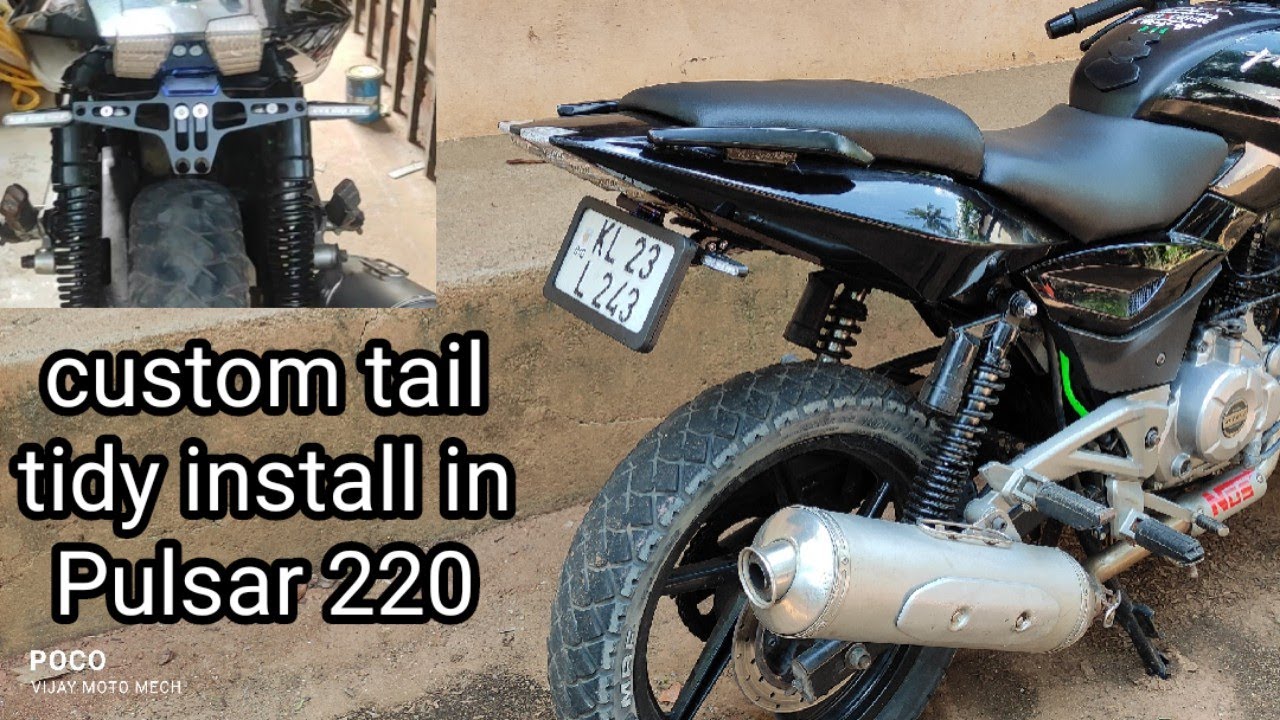 Tail Tidy installing in Pulsar 220,180,150 അങ്ങനെ വണ്ടിയുടെ back look ayi |Malayalam||VijayMOTOmech|