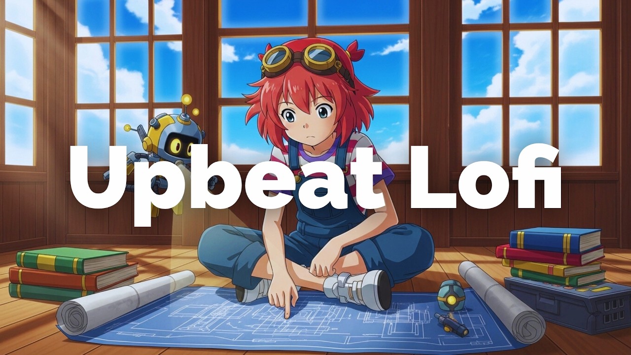 Upbeat Lofi for Creative Minds ☁️Electronic | 70BPM | NoAds
