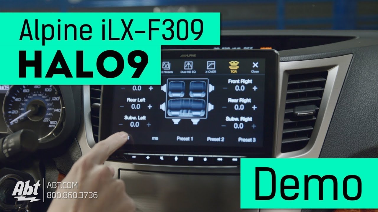 Alpine Halo 9 Floating Head Unit Demo/Overview - iLX F309