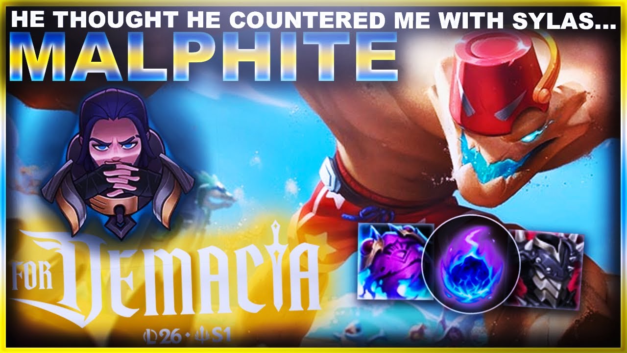 HE PICKED SYLAS TO COUNTER MY MALPHITE... BIG MISTAKE? | League of Legends