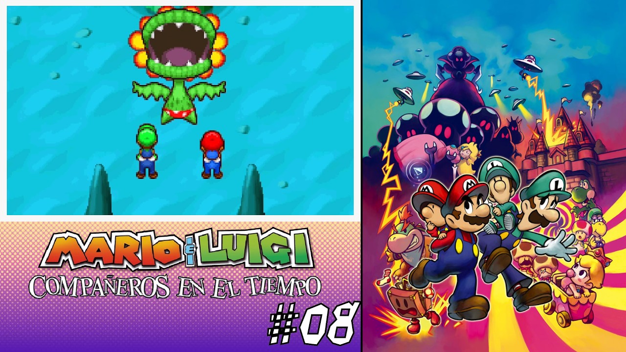 NOS ENFRENTAMOS A FLORO PIRAÑA!!! | Mario y Luigi: Compañeros en el tiempo #08 #walkthrough