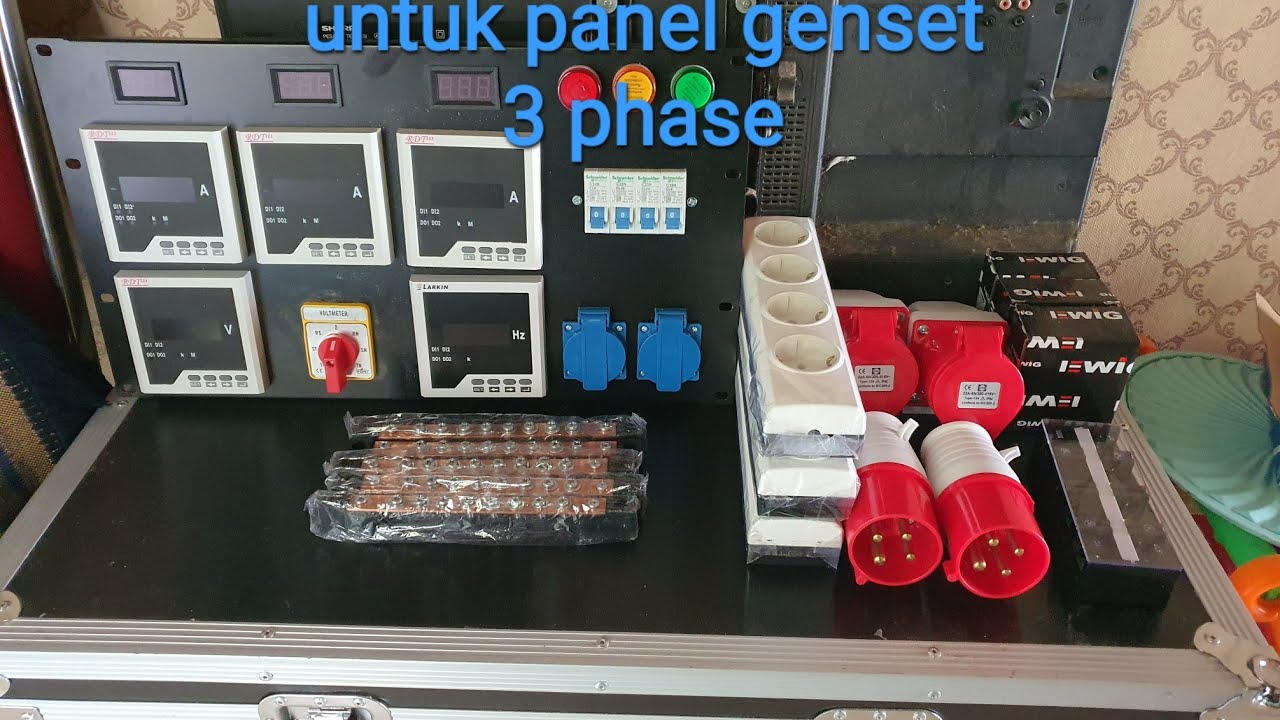 Bahan bahan untuk membuat panel genset 3 phase