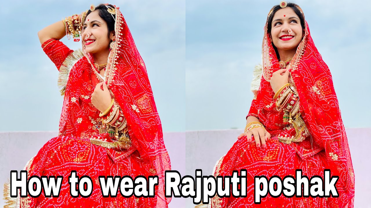 Rajputi poshak |how to wear| jewellery |makeup |rajputi look |tips and tricks by komal soni