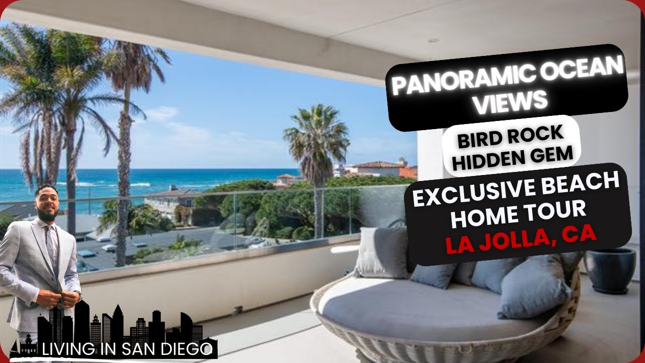 INSIDE a SPECTACULAR 3 Story $4.8 Million Beach Home In La Jolla, CA w/ Panoramic Ocean Views