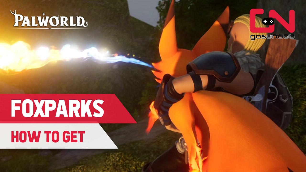 How to Get Foxparks in Palworld - Foxparks's Harness Fire Pal Flamethrower