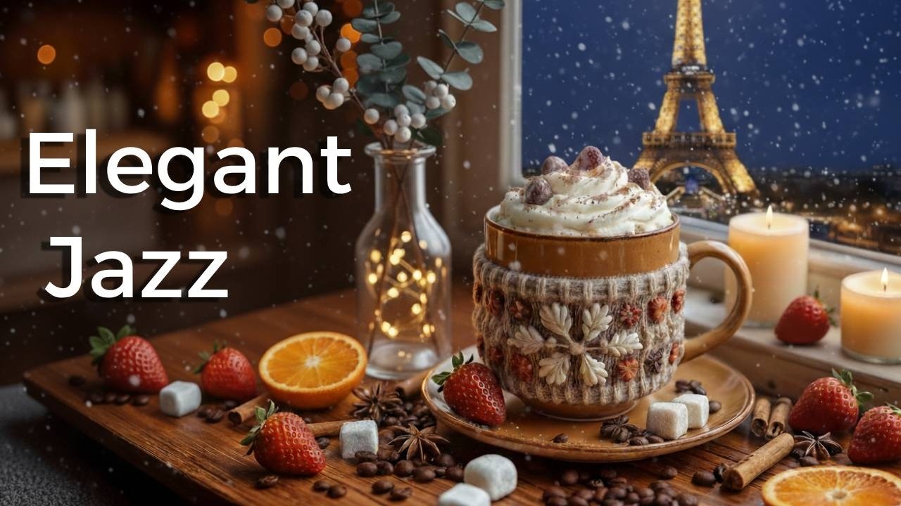 Elegant February Jazz ☕ Sweet Jazz Cafe Background Music & Upbeat Bossa Nova Piano for Great Moods