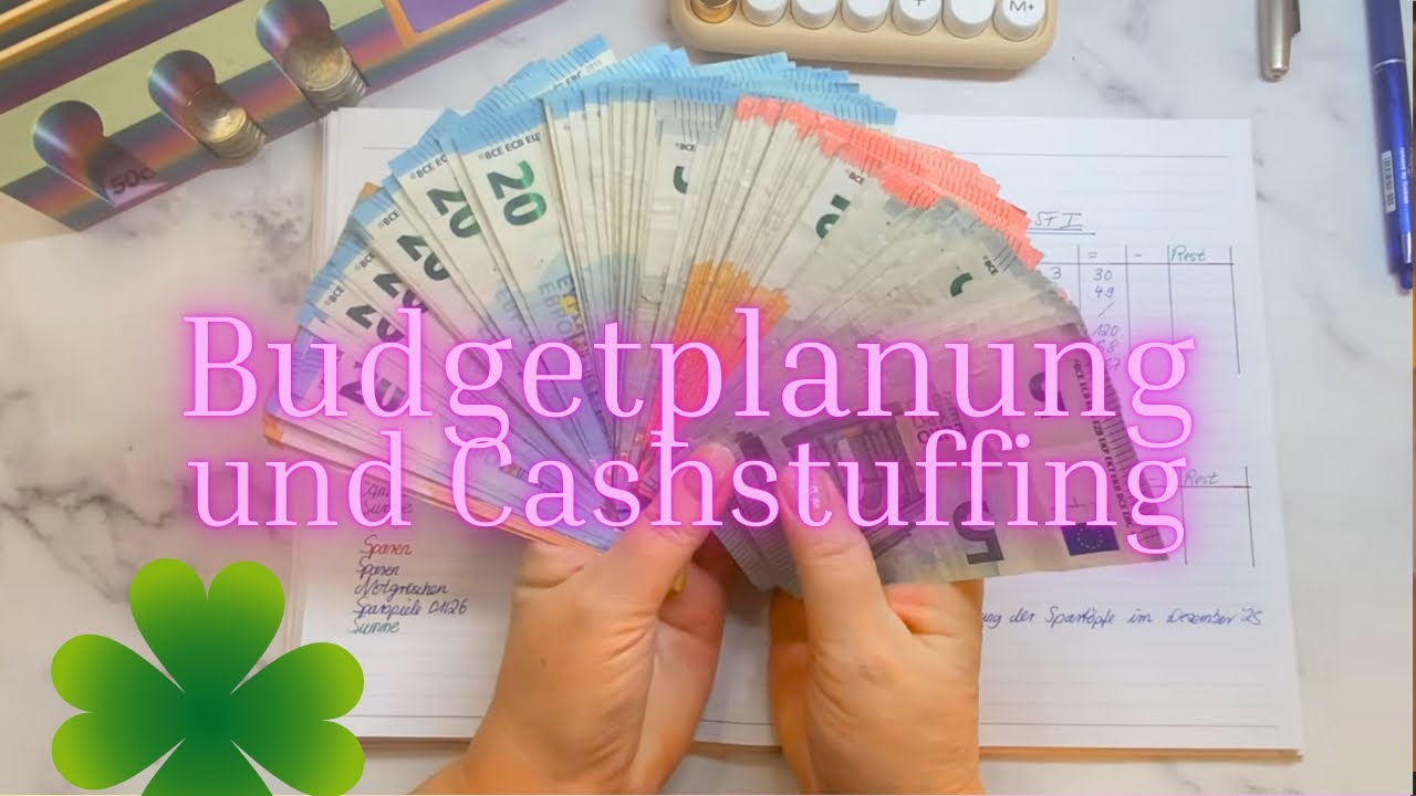 🍀 Alle Spartöpfe wieder auf 0  | BUDGETPLANUNG und CASHSTUFFING Januar 2026 |🍀Sparen Umschlagmethode