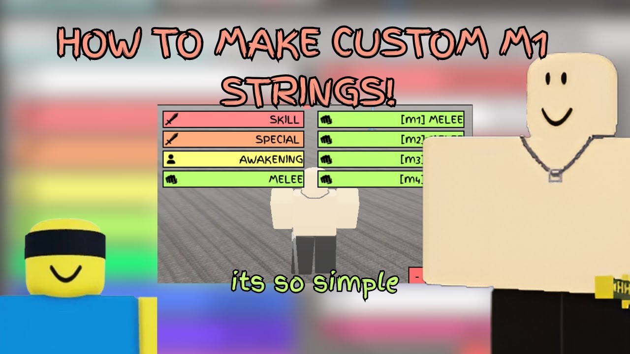 HOW TO MAKE M1 STRINGS IN JJS ┃JUJUTSU SHENANIGANS