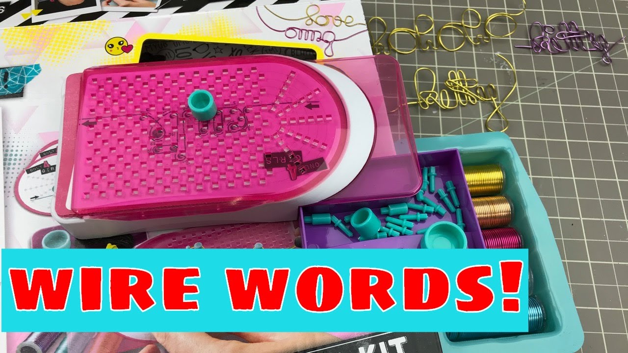 Making Wire Words with a Kids Jewelry Kit!