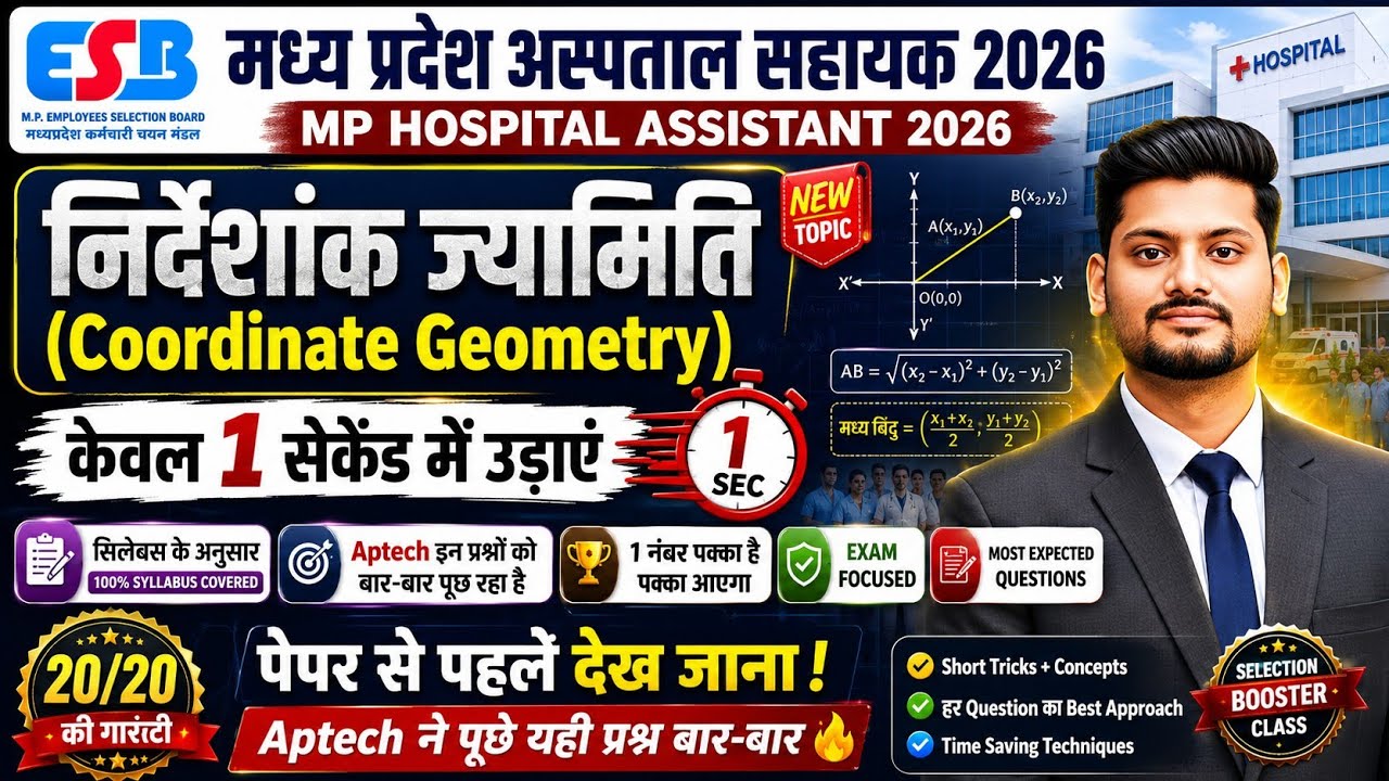 MP Hospital Assistant 2026 | Coordinate Geometry Game Over! 🔥 Blow Up in Just 1 Second!