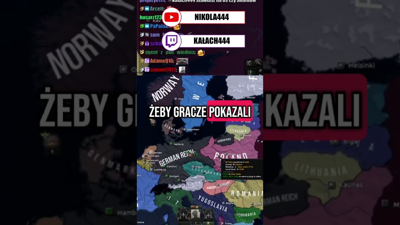 KAŁACH TŁUMACZY O CO CHODZI W HEARTS OF IRON 4 #kalach444 #shoty #hoi4 #shorts