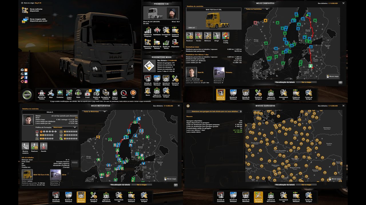RODONITCHO ETS2 1.46.1.0S 185/11/0860/2022 PROFILE PROMODS 2.63 1.46 BY RODONITCHO MODS 1.0 1.46