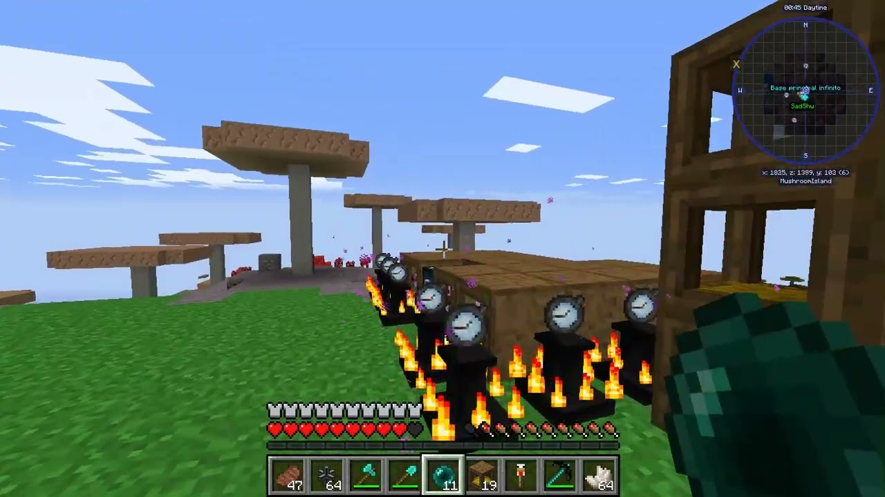 #9 UPAMOS MUITO RAPIDO!!! #survival  JA ESTAMOS COM ARMADURA DE MATÉRIA VERMELHA