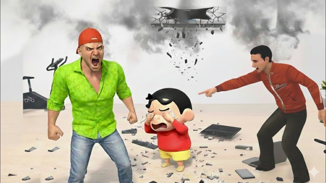 SHIN-CHAN NE 💥 AC TOD DIYA 😱 INDIAN THEFT AUTO simulator