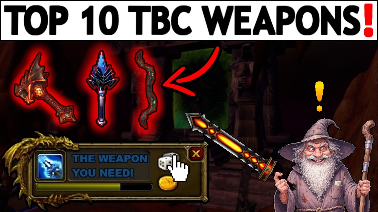 ТОП-10 ЛУЧШЕГО оружия в WoW TBC! | ОБЪЯСНЕНИЕ МЕНЕЕ ЧЕМ ЗА 2 МИНУТЫ [2026] Юбилей