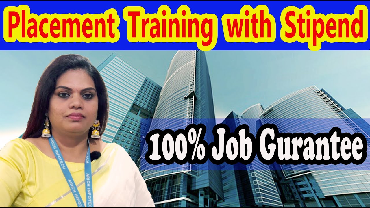 100% Job Guarantee Program with Stipend | Placement Training with Stipend #arichinfotech #jobs2024
