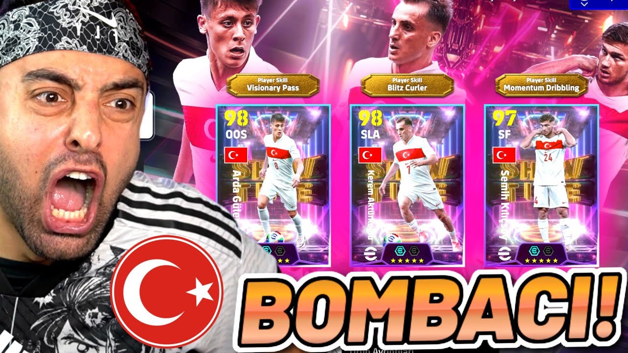DÜNYADA İLK TÜRK BOMBA PLASECİ 😱 102 LİK TÜRK KARTLARI ! EFOOTBALL 2025 TOP AÇILIMI !