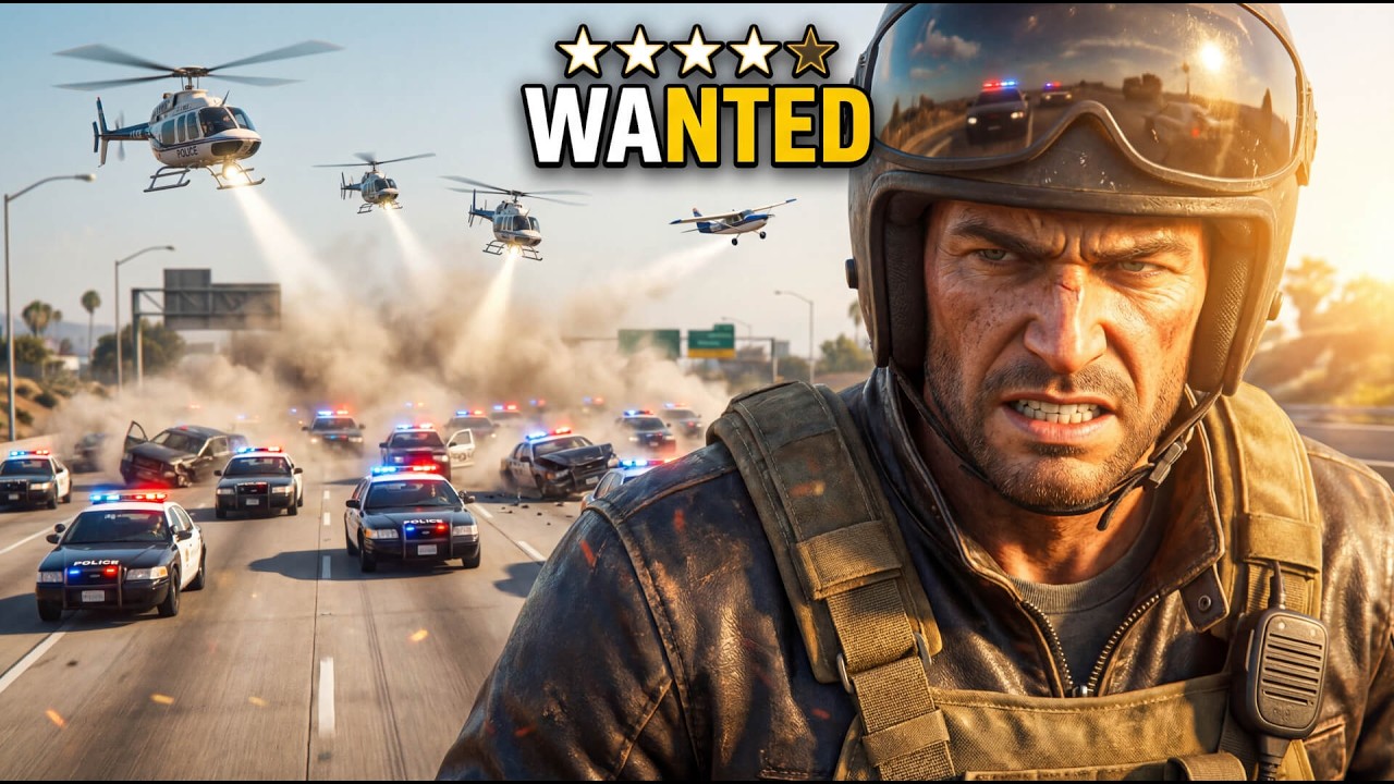 جاتا 5: هروب مستحيل من الشرطة 🔥 | GTA V No Commentary Gameplay