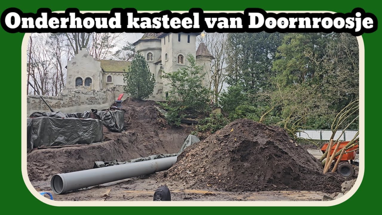 Groot onderhoud aan het kasteel van Doornroosje [Efteling 2024]