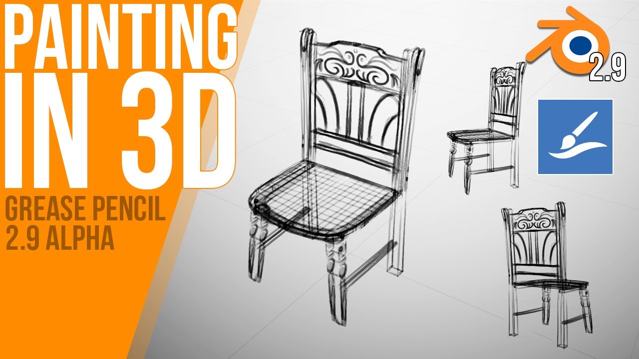 How to draw in 3d space with GREASE PENCIL | Blender 2.9 ALPHA | Tutorial
